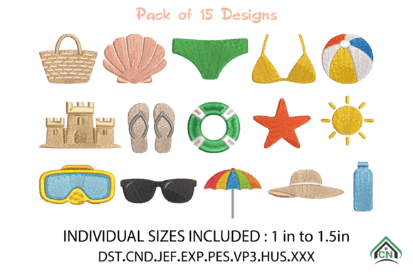 Beach Pool Summer Mini Embroidery File Review