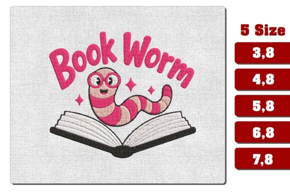 Book Worm Machine Embroidery Design File Review