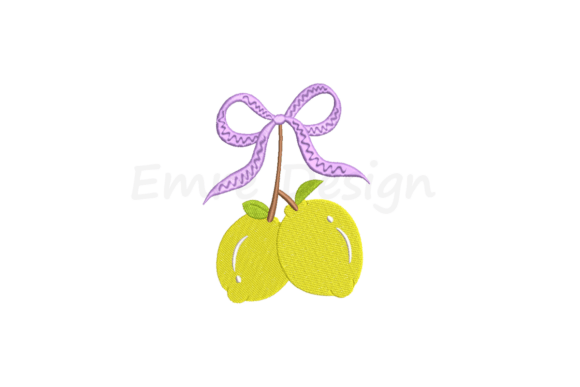 Coquette Lemon Bow Embroidery Design Review