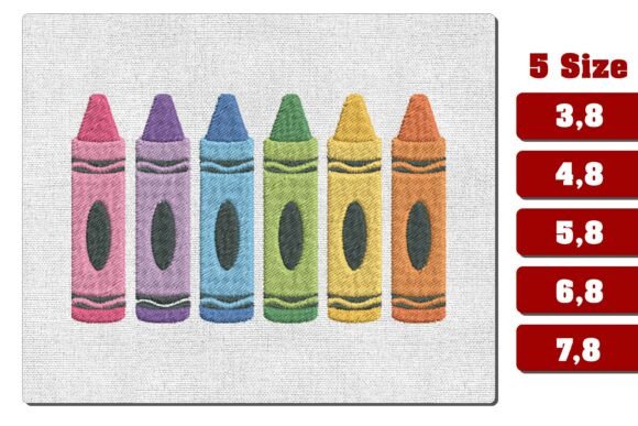 Crayon Rainbow Machine Embroidery Design Review