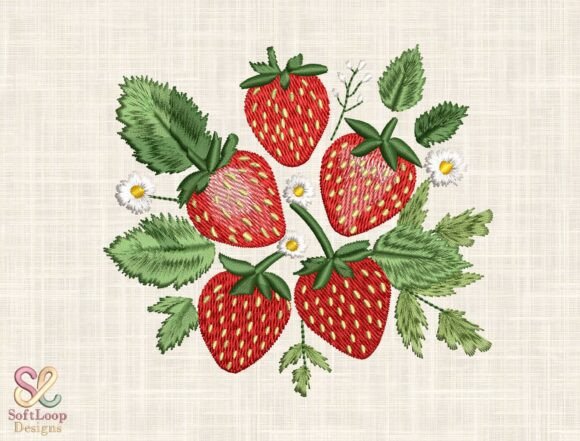 Custom Strawberry Bouquet Embroidery Review
