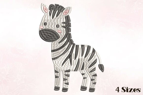 Cute Baby Zebra Embroidery Design Review