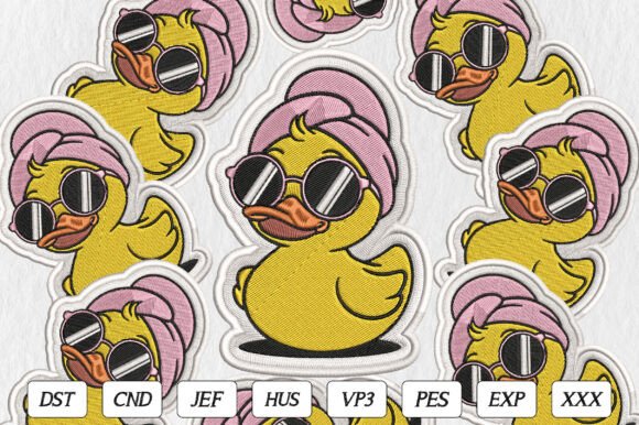 Cute Spa Duck Embroidery Design Review