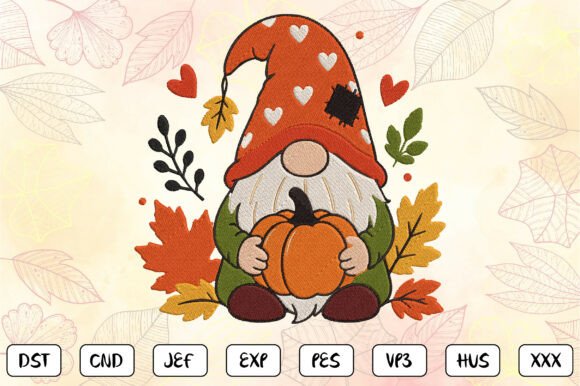 Fall Gnome Pumpkin Embroidery Review