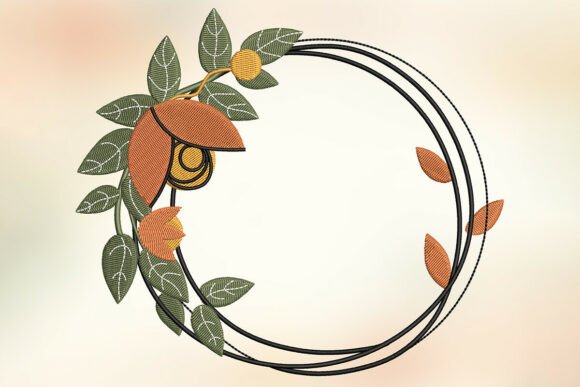 Floral Autumn Wreath Embroidery Review