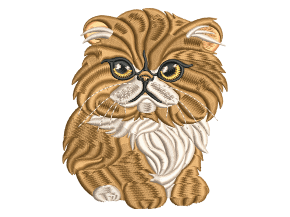 Fluffy Persian Cat Embroidery Design Review
