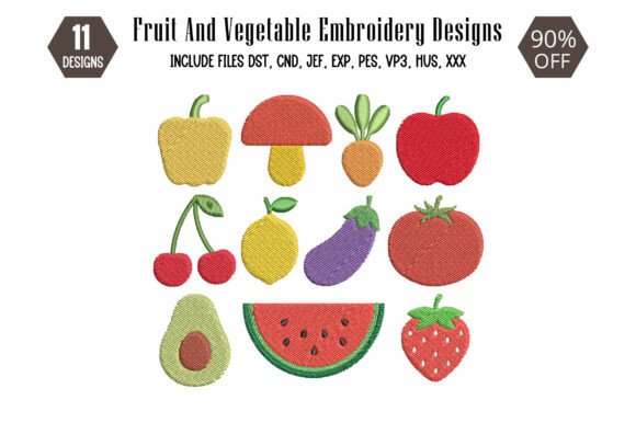 Fruit and Vegetable Embroidery Design Review