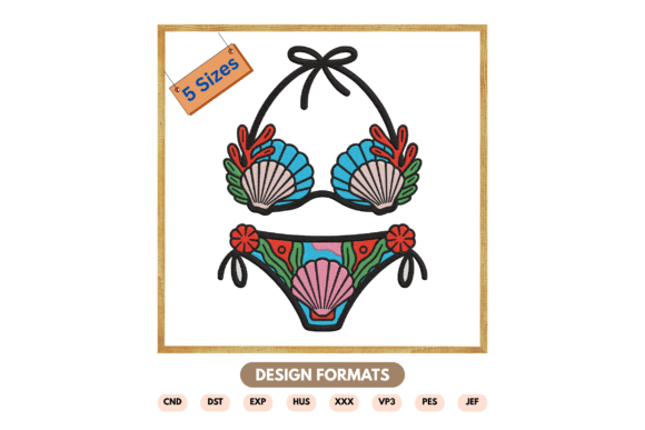 Mermaid Seashell Bikini Embroidery File Review