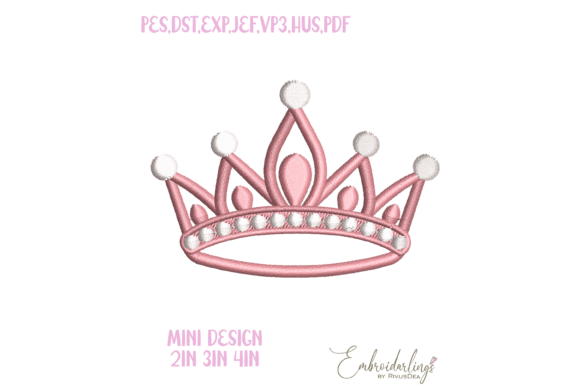 Mini Princess Crown Embroidery Design Review