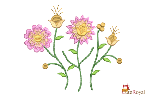 Pastel Modern Flowers Embroidery Review