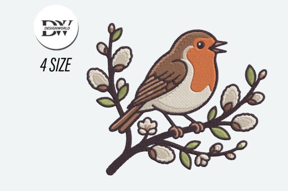 Robin Bird Embroidery Design Review for Craft Fairs