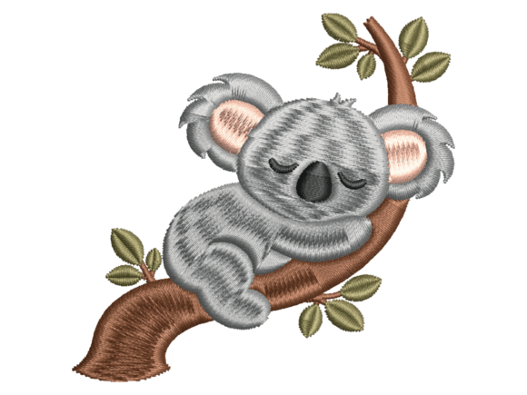 Sleeping Koala Embroidery Review for Etsy Shops