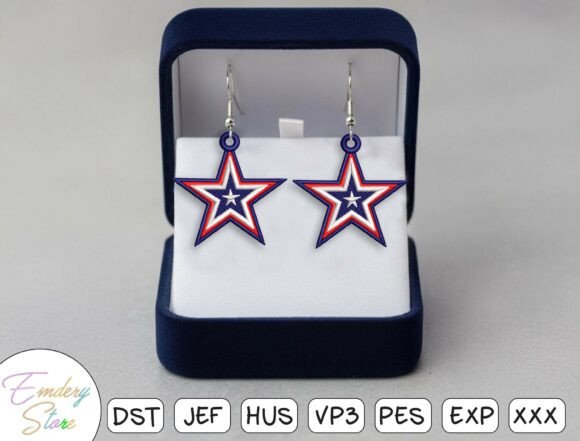 Star Dangle Earrings Embroidery Design Review