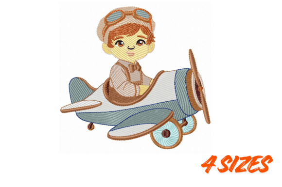 Vintage Aviator Boy Embroidery Design Review